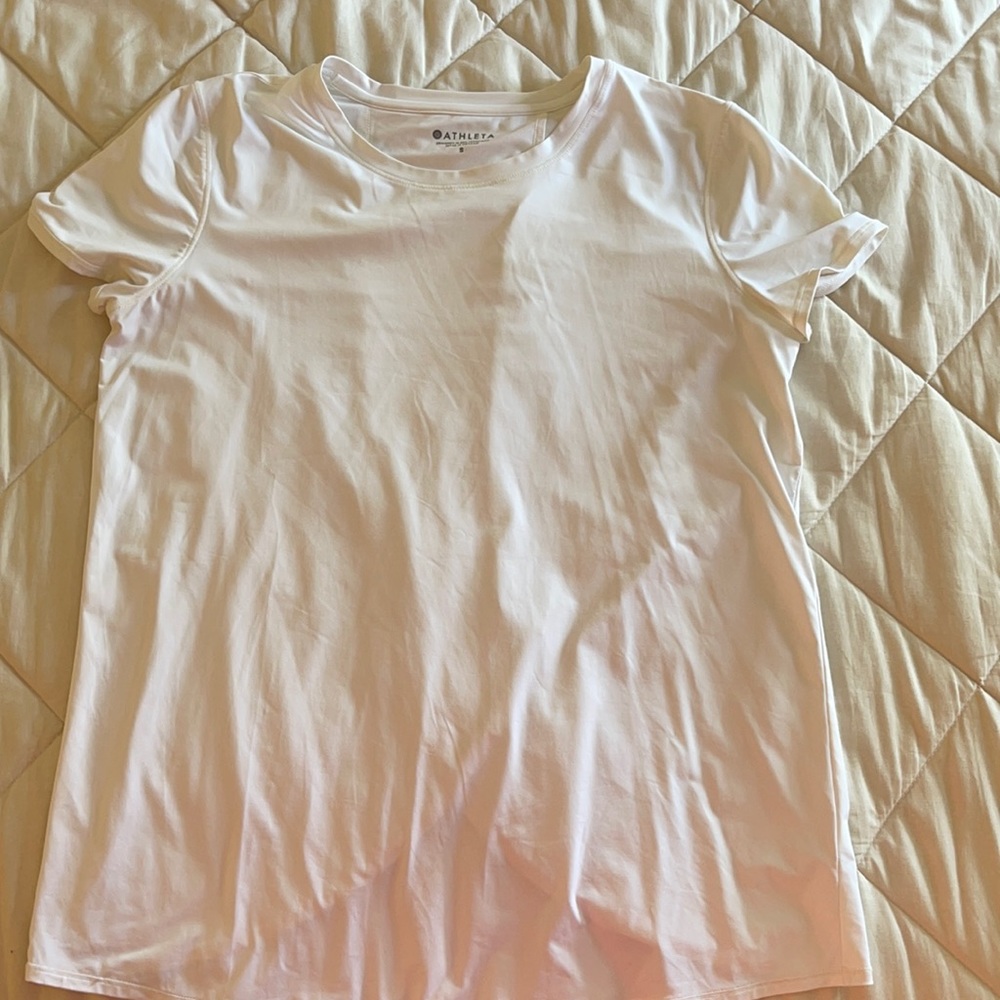 white athletic tshirt